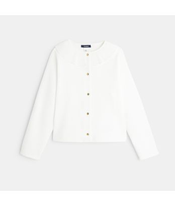 Cardigan with a collaret collar