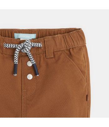 Decorative regular fit cotton trousers