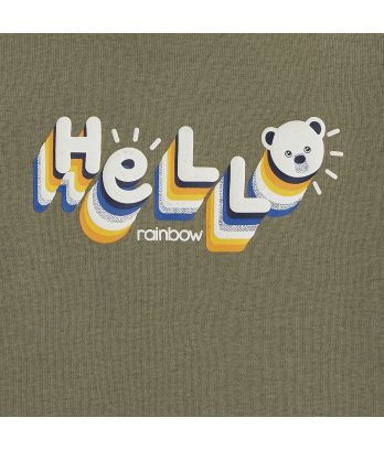 Rainbow slogan sweatshirt