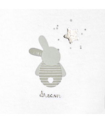 Envelope neck rabbits bodysuit (3-pack)