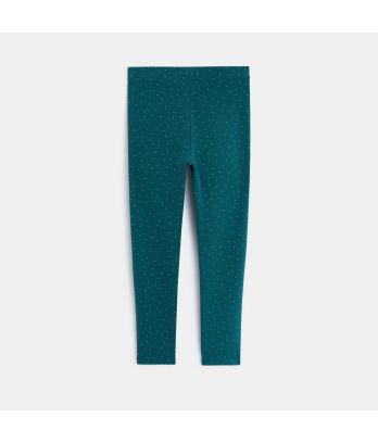 Warm organic cotton spotty leggings
