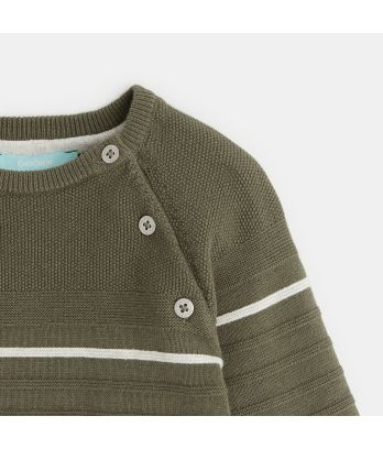Fancy knit striped jumper