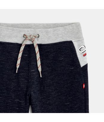 Boy's blue 3-colour fleece joggers