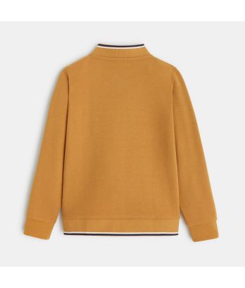 Teddy-style zipped sweatshirt