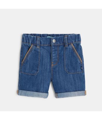 Baby boy's blue denim shorts