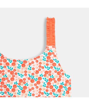 Printed jersey romper