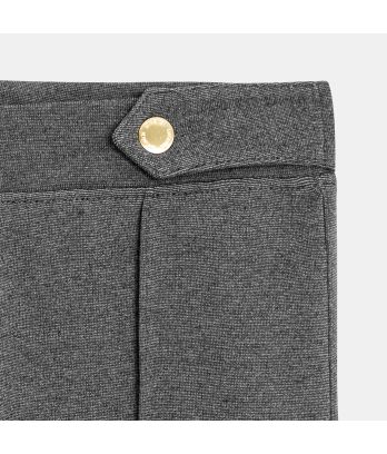 Girl's chic grey Milano jersey jeggings