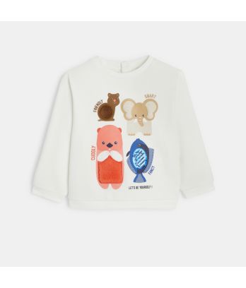 Baby girl's sensory fleece sweatshirt
