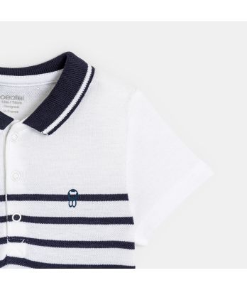 Polo-neck pique bodysuit (2-pack)
