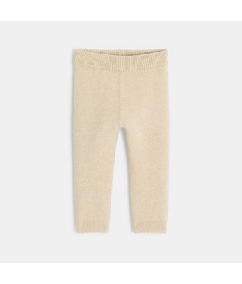 Heathered knit leggings