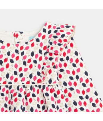 Baby girls' quilted floral dress