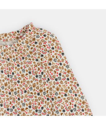 Baby girl’s printed seersucker blouse