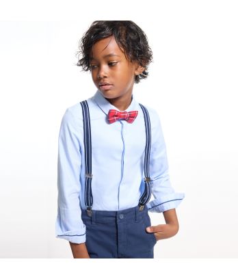 Cotton shirt and bow tie