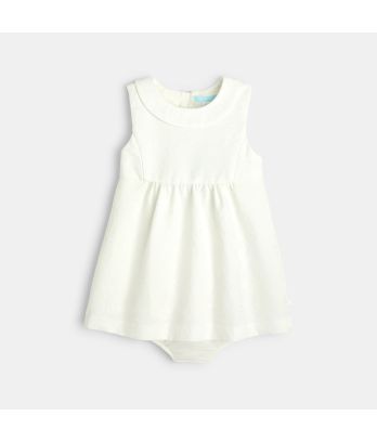 Baby girl's white party dress