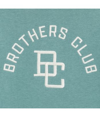 Boy's green embroidered slogan sweatshirt