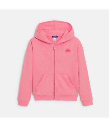 Girl's plain pink hoodie
