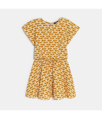 Girl's leopard print dress