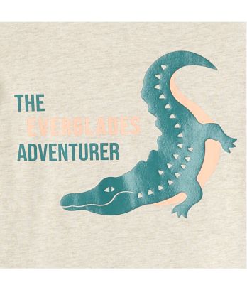 Boy's beige crocodile short pyjamas