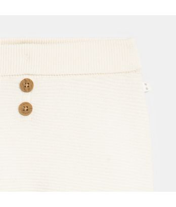Newborn white velvet trousers with feet