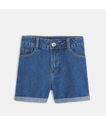 Girls blue demin shorts