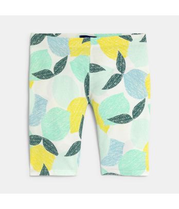 Girl's multicoloured printed cycling shorts