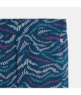 Girl's purple printed sporty leggings