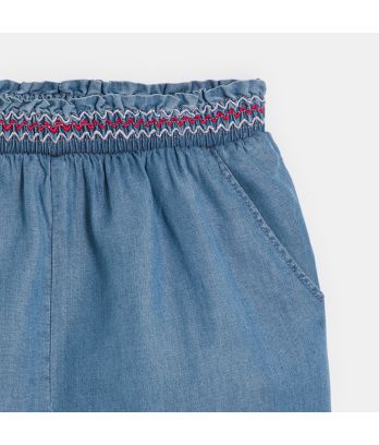 Girls light blue denim shorts