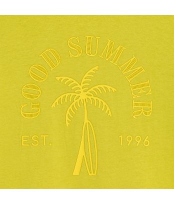 Boy's yellow slogan T-shirt