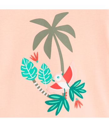 Baby girl's pink bird T-shirt
