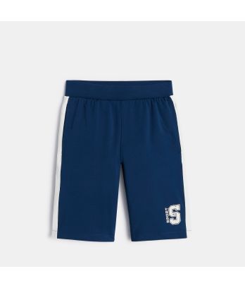 Boy's navy blue sports Bermuda shorts