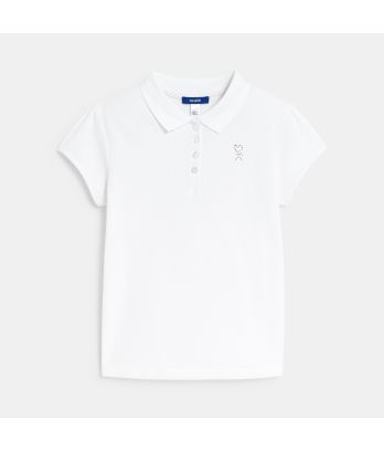Plain-colored polo shirt
