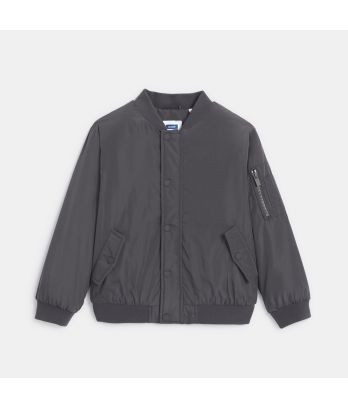 Boy's dark grey bomber jacket