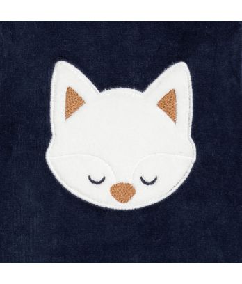 Baby boy's blue cat velvet pyjamas
