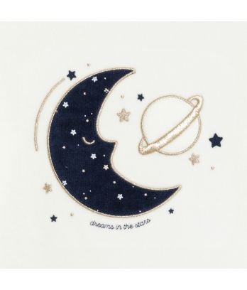 Girl's 2-piece white velvet pyjamas