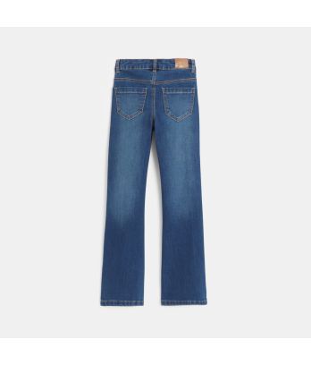 Girl's blue flared jeans