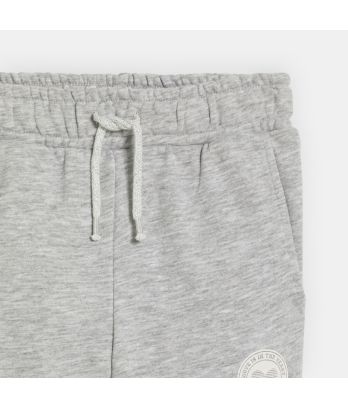 Girl's grey fleece joggers