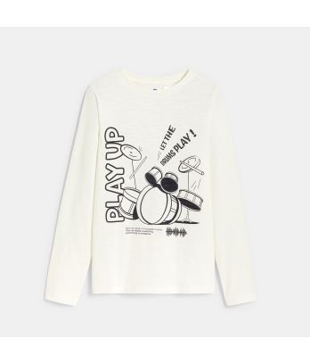 Boy's white music T-shirt