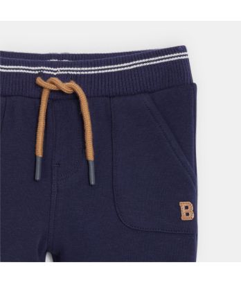 Baby boy's navy blue fleece joggers