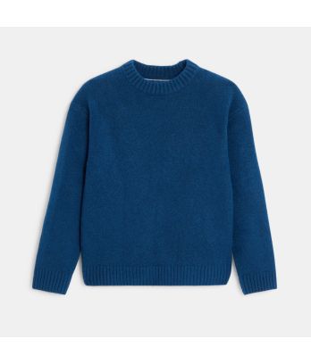 Boy's royal blue crew neck jumper