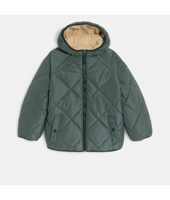 Boy's khaki reversible zipped jacket