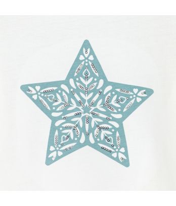 Girl's white star T-shirt