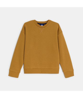 Boy's plain curry yellow sweatshirt