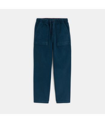 Boy's blue relaxed trousers