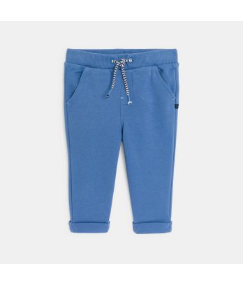 Baby boy's blue fleece joggers