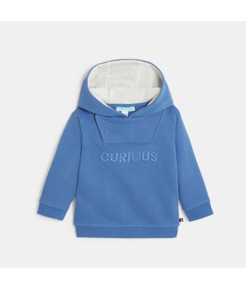 Baby boy's blue fleece hoodie