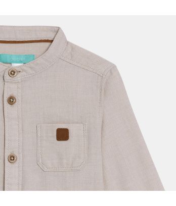 Baby boy's camel-coloured Oxford shirt