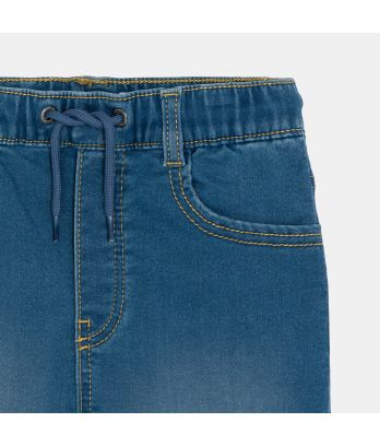 Boy's blue denim Bermuda shorts