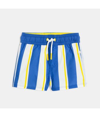 Baby boy's striped swimming trunks with UV protection