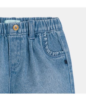 Baby girl's blue denim shorts