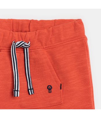 Baby boy's orange fleece shorts